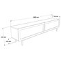 Hanah Home Soporte para TV Future - FR8X-SJ Roble